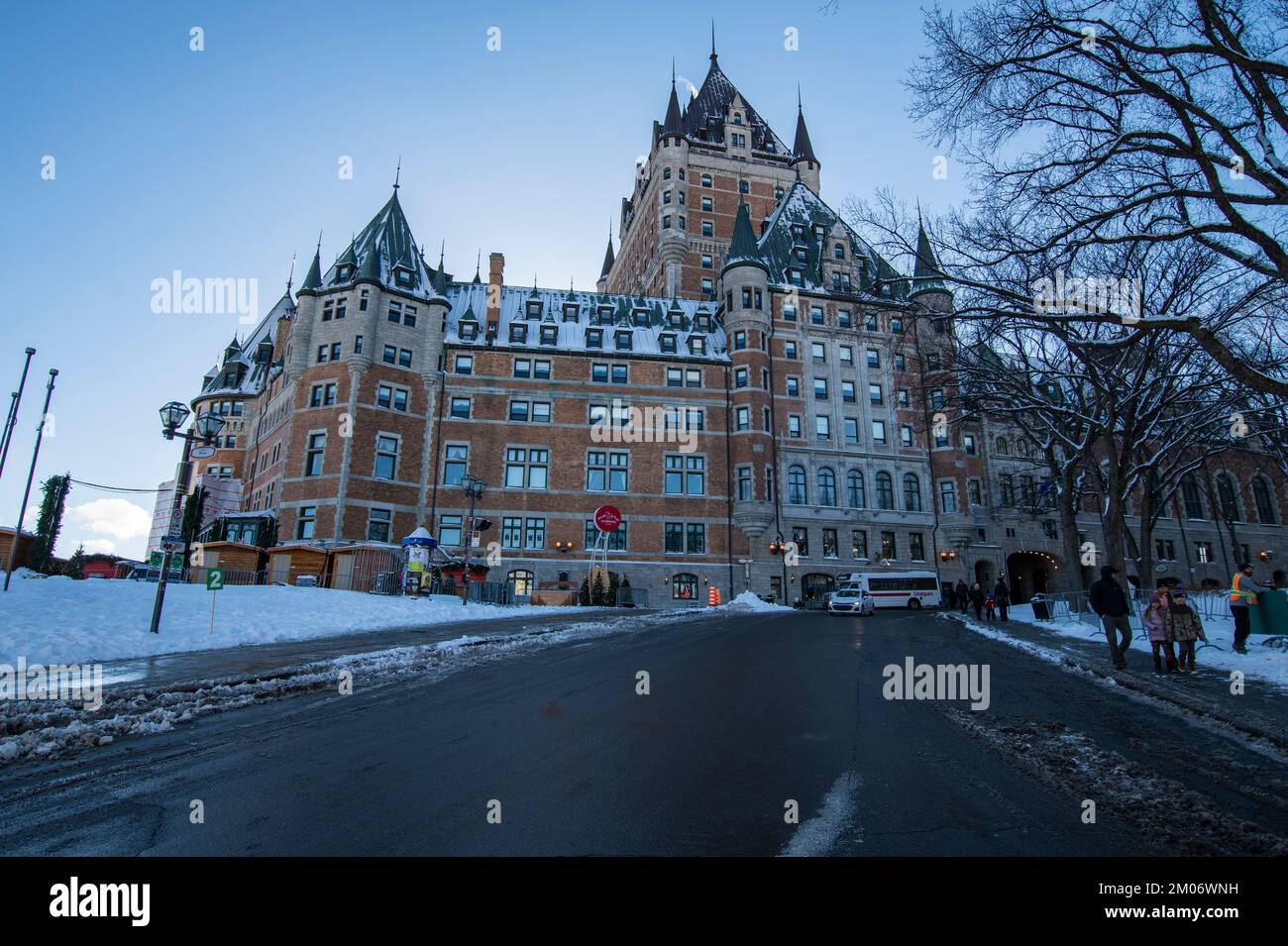 The Fairmont Le Chateau Frontenac in Quebec City Stock Photo