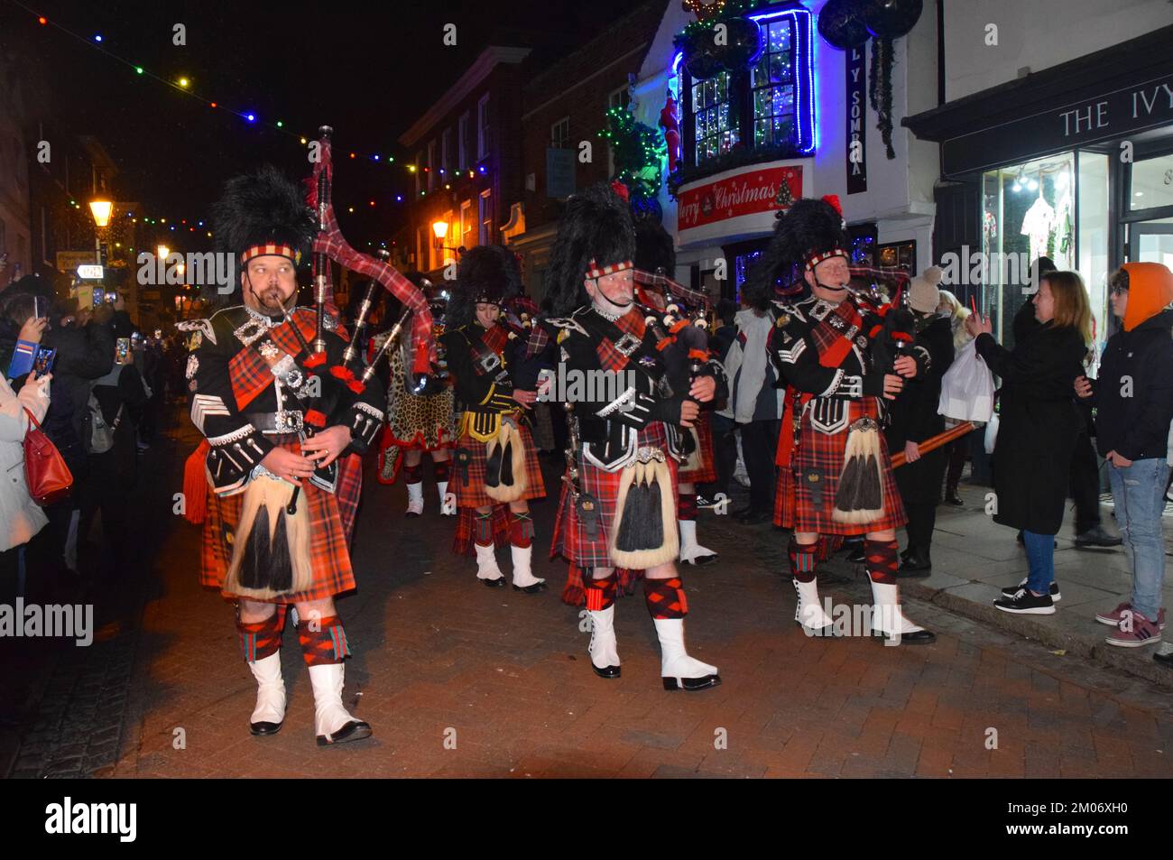 Scotts. Scotland. Bagpipes. Marching. Soldiers. Rochester stepped back