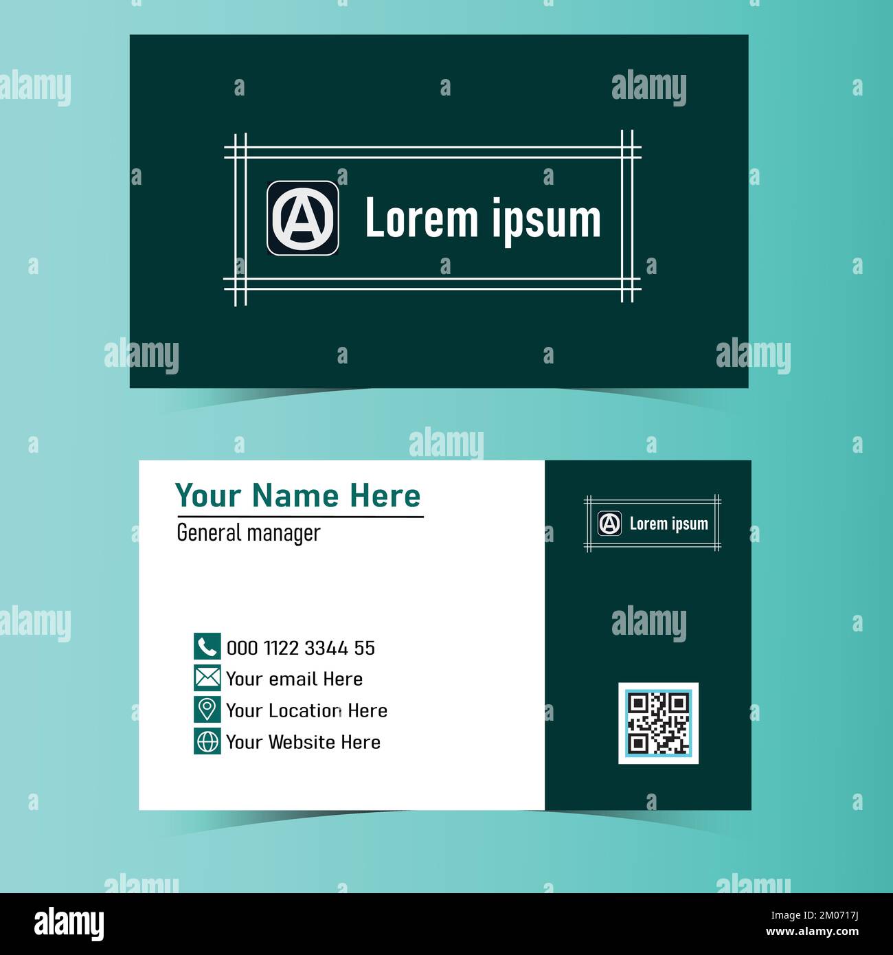 Modern, Creative, and Clean Doublesided Business Card design Template