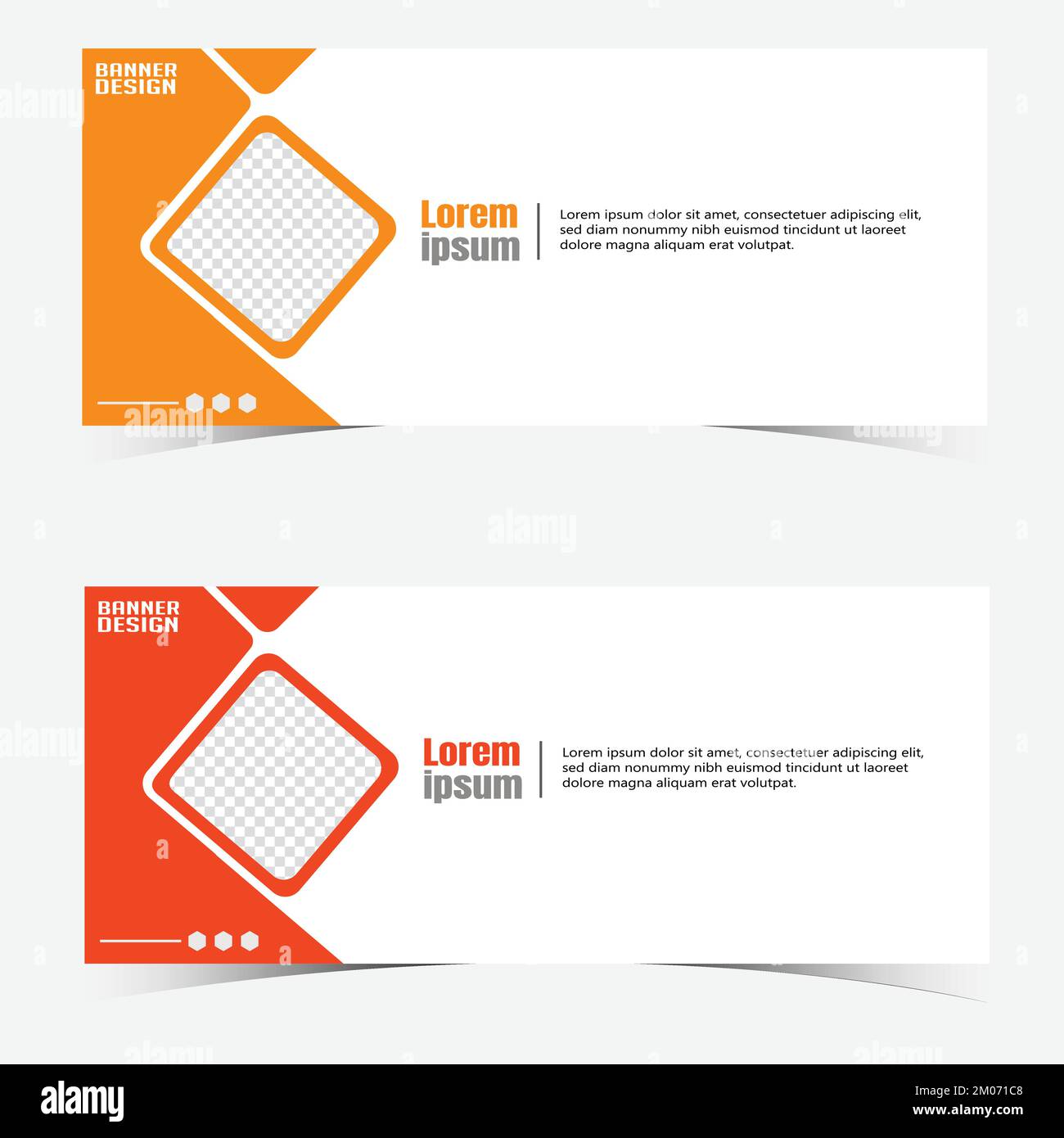 Abstract web banner design template. Web Banner Layouts. Stock Vector