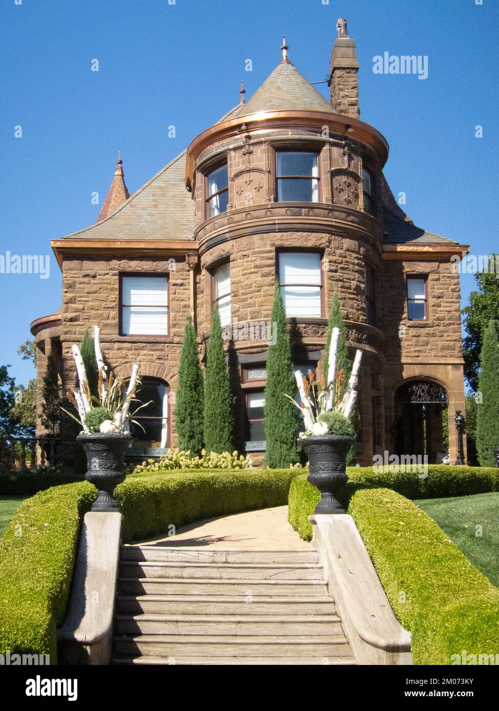 A stately stone mansion in Kansas City’s Northeast neighborhood, off of