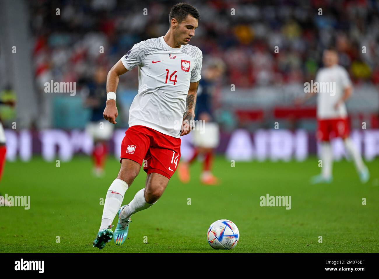 Jakub Kwior of Poland during the FIFA World Cup Qatar 2022 Round 16 ...