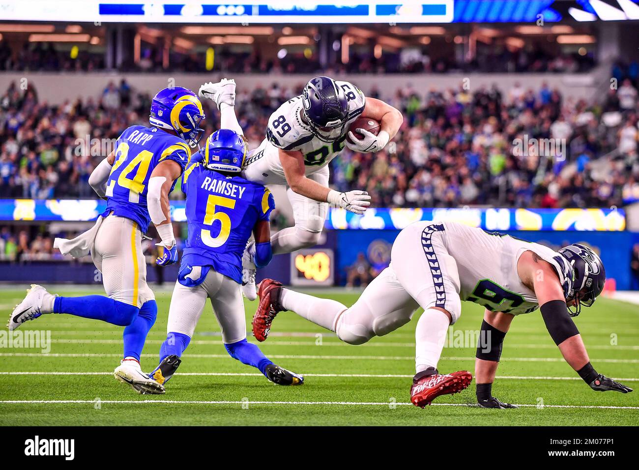December 4, 2022 Inglewood, CA.Seattle Seahawks tight end Will Dissly ...