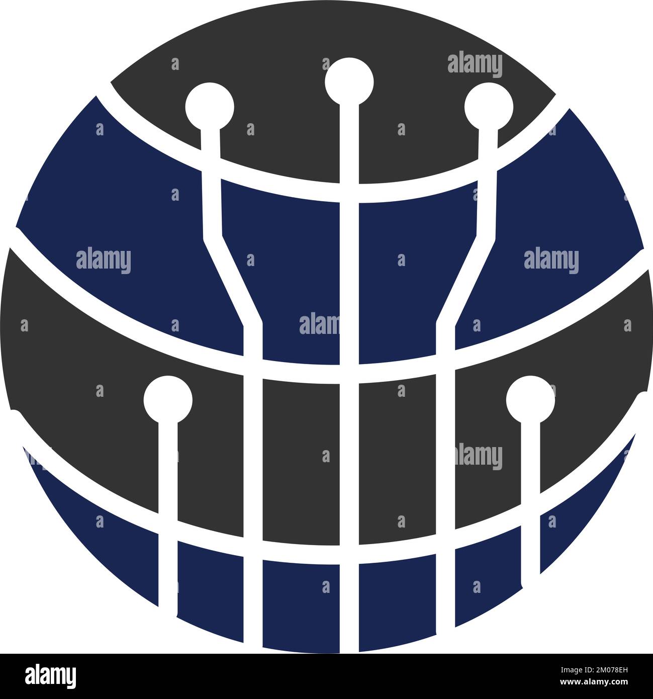 technology global logo template Icon Illustration Brand Identity Stock ...