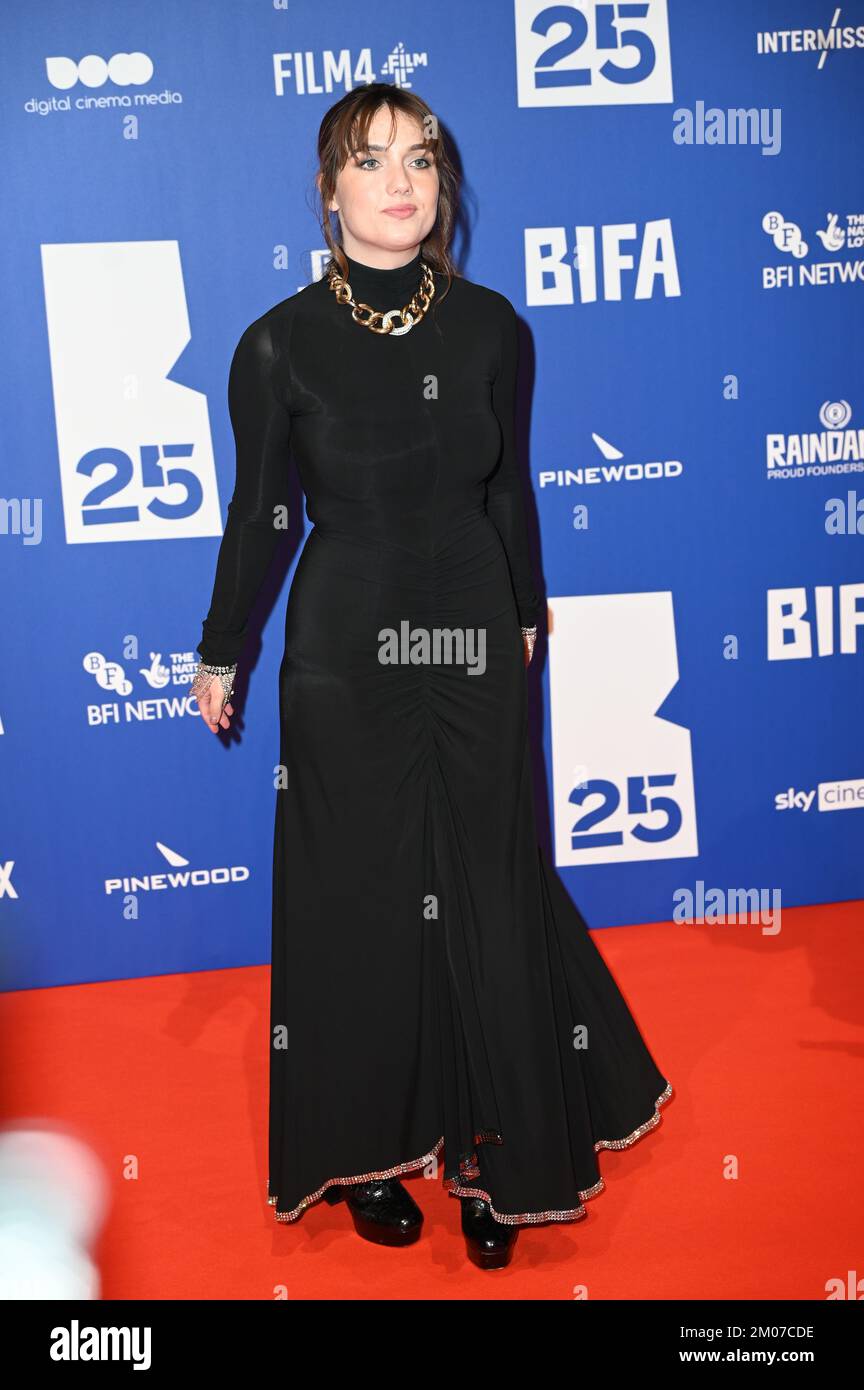 Old Billingsgate, London, UK. 4th December 2022: Nell Barlow attends