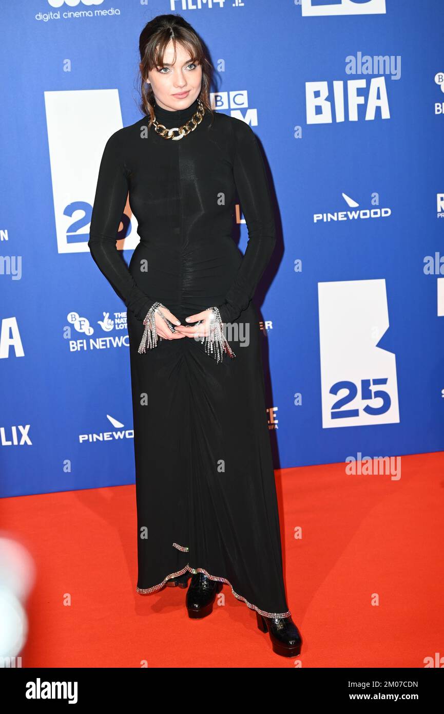 Old Billingsgate, London, UK. 4th December 2022: Nell Barlow attends