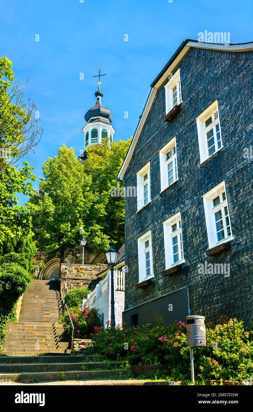 Historic slate houses in Solingen-Grafrath - North Rhine-Westphalia ...