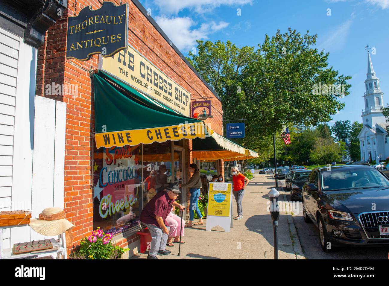 The Cheese Shop at 29 Walden Street near Main Street in historic town