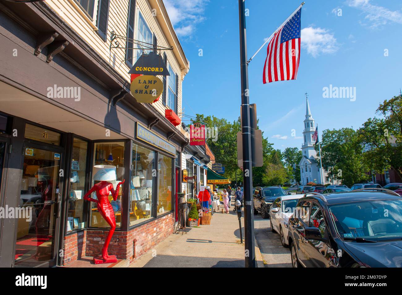 Concord Lamp and Shade at 21 Walden Street near Main Street in historic