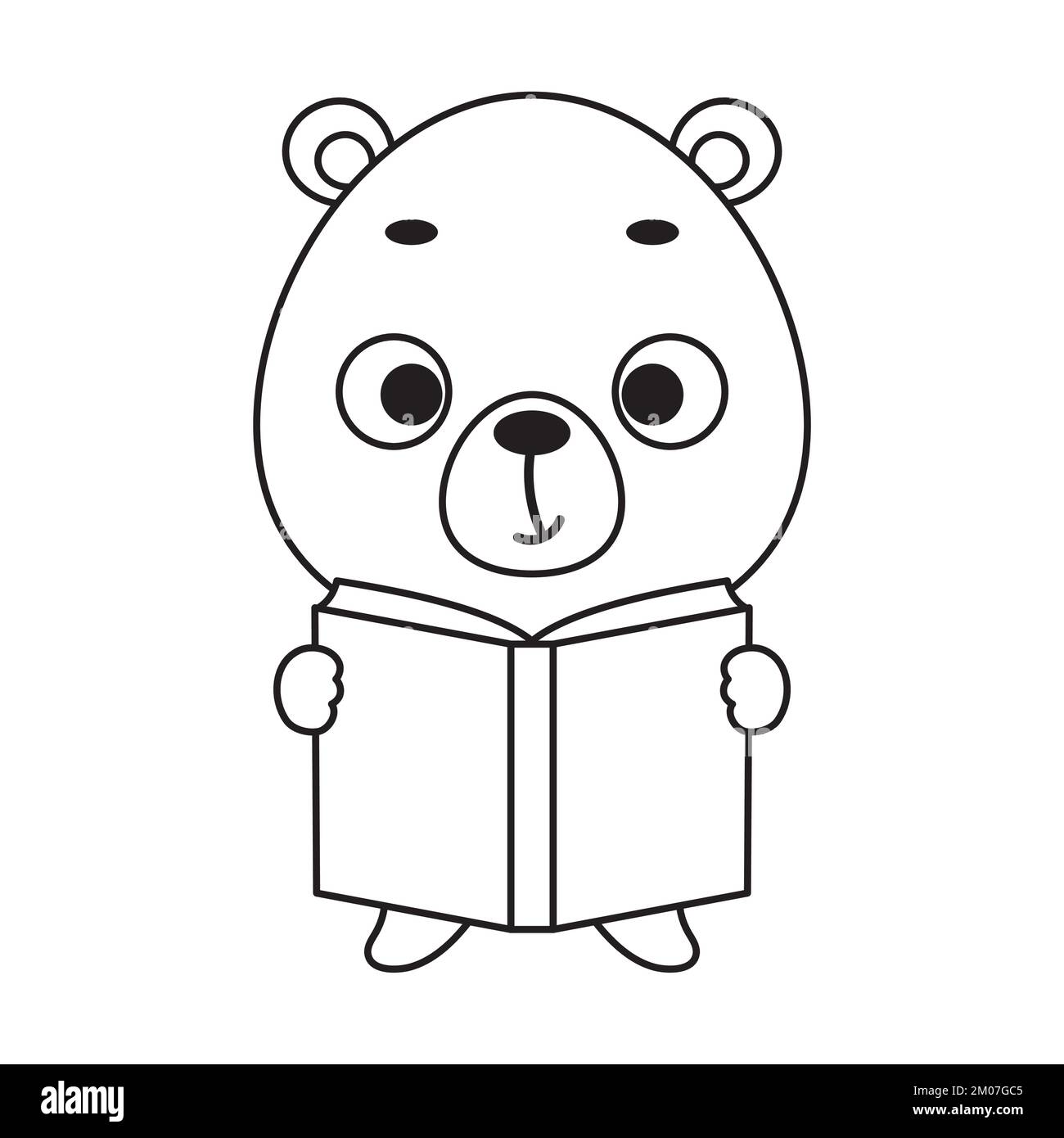 10 Fun Animal Reading Books Coloring Pages for Kids