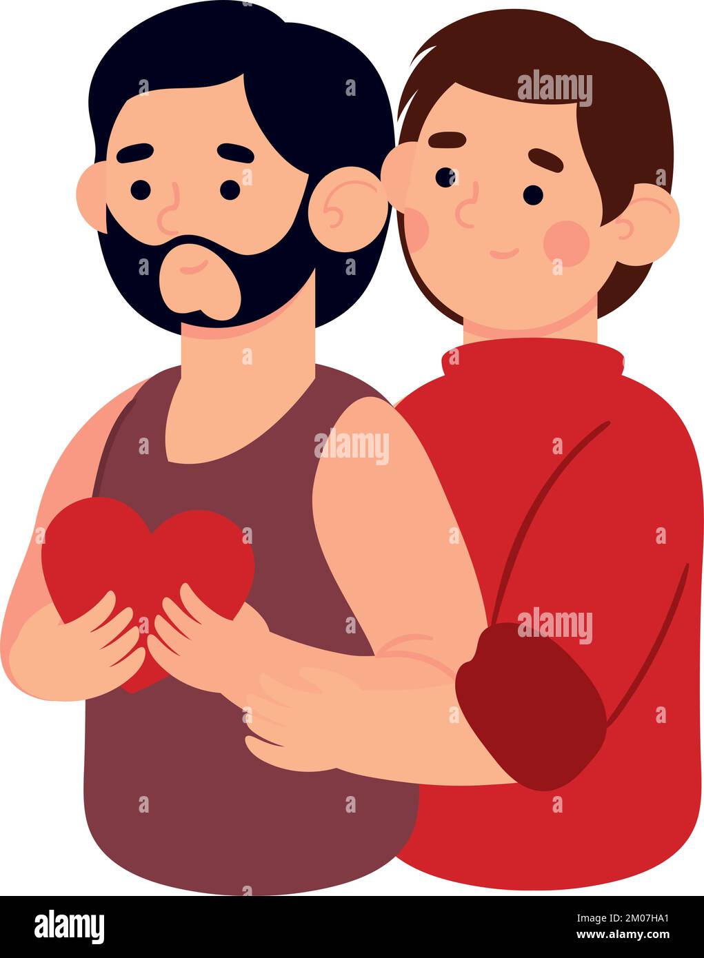 gay couple, be my valentine Stock Vector Image & Art - Alamy