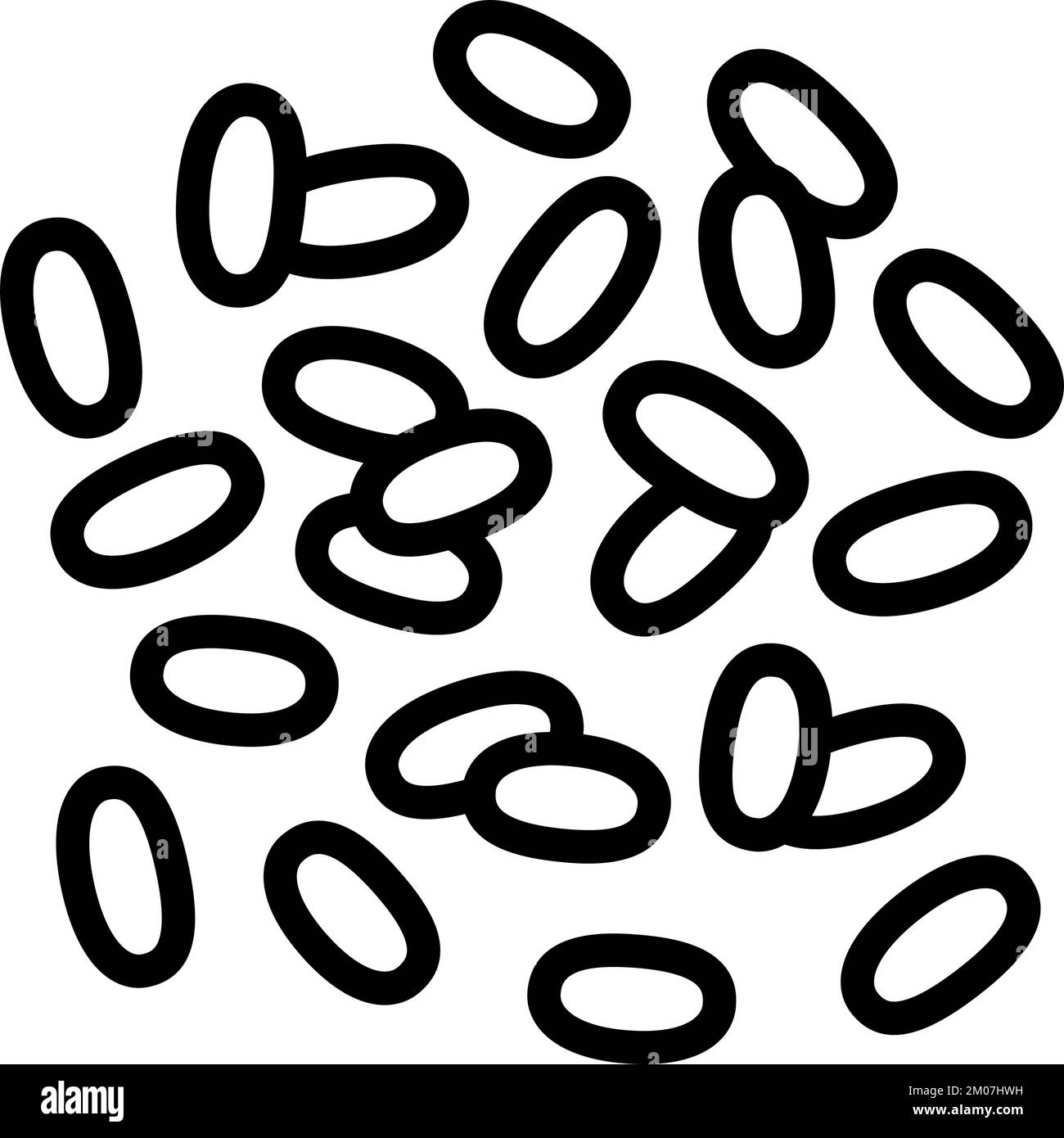 rice grain healthy line icon vector illustration Stock Vector Image ...