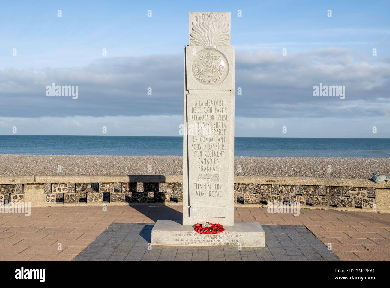 Memorial dedicated to Canadian soldiers during the WWII allied attacks