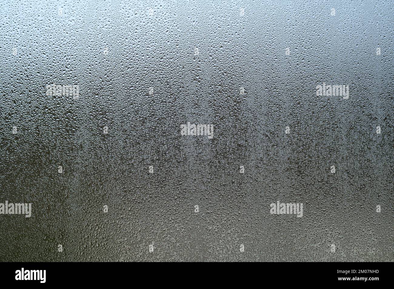 Morning condensation on the windows during the cooling period outside, the texture of