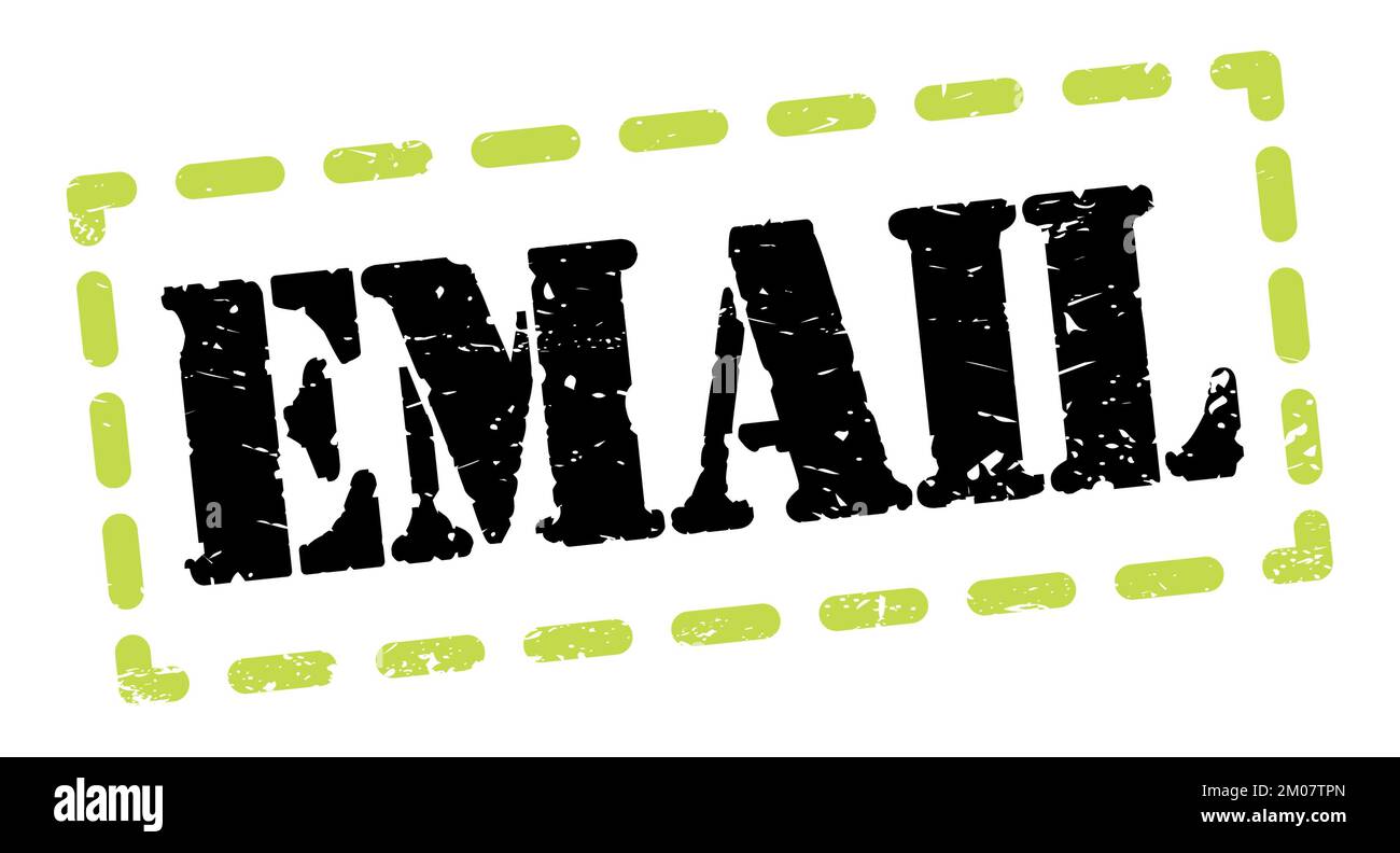 Email text on green Cut Out Stock Images Pictures Alamy