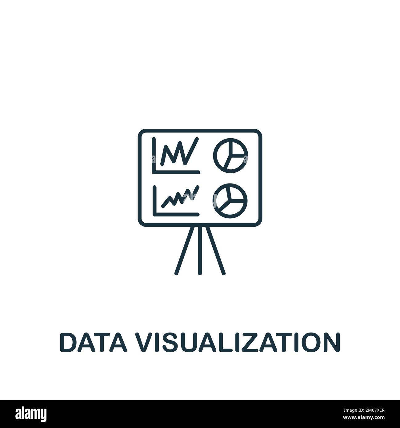 Data Visualization icon. Monochrome simple Business Intelligence icon ...
