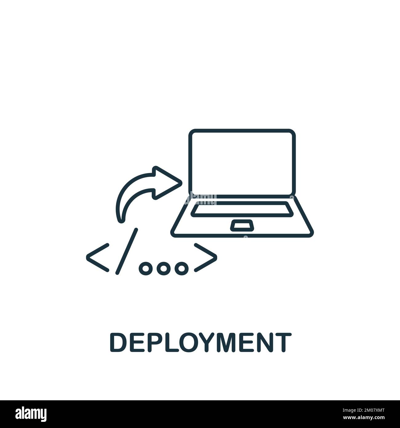 Deployment Icon Monochrome Simple Business Intelligence Icon For