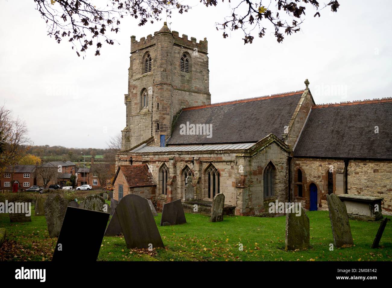 St. John the Baptist Church, Brinklow, Warwickshire, England, UK Stock Photo