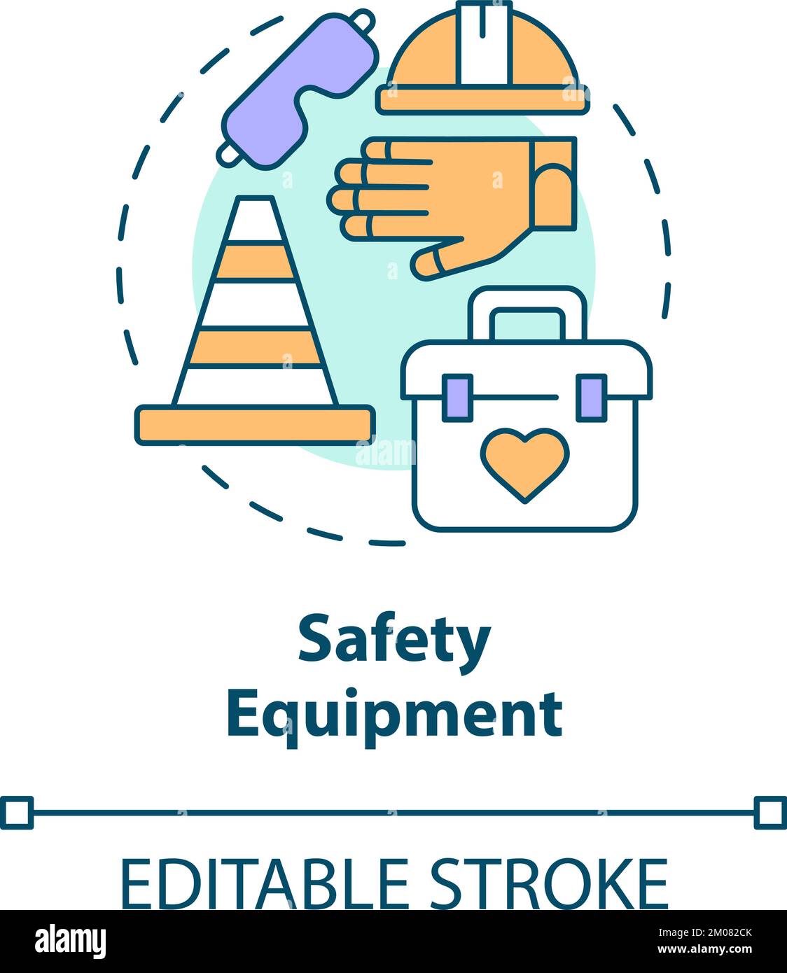 Safety equipment concept icon Stock Vector Image & Art Alamy
