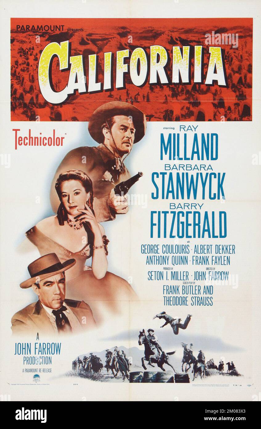 CALIFORNIA 1947 Paramount Pictures film with Barbara