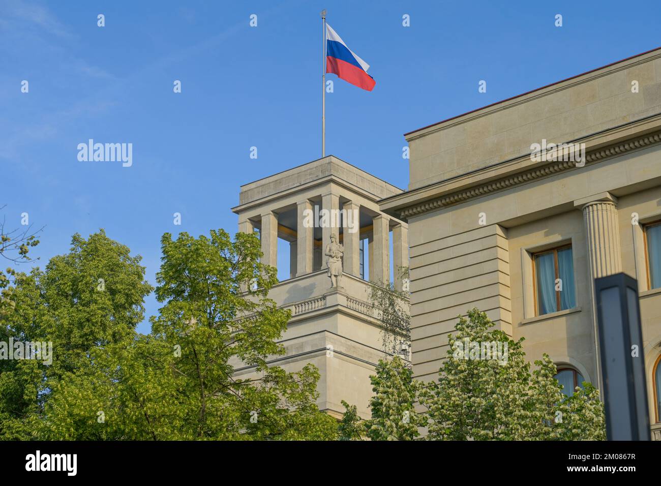 Botschaft Russland, Unter den Linden, Mitte, Berlin, Deutschland Stock