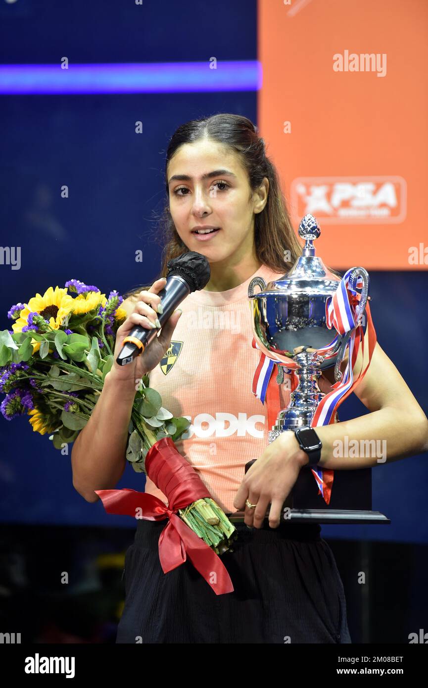 Egyptian professional squash player Hania El Hammamy defeated Egyptian