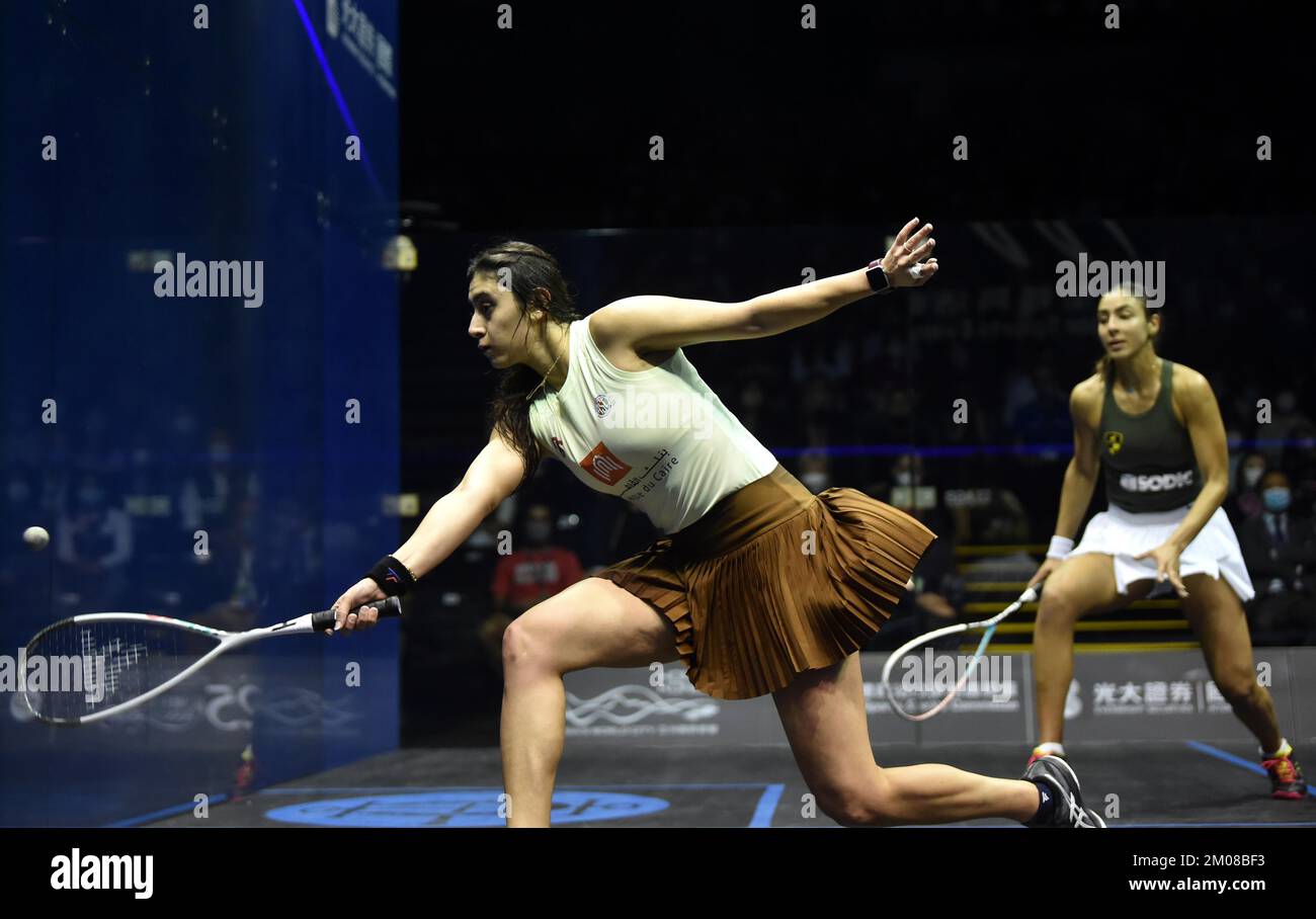 Egyptian professional squash player Hania El Hammamy defeated Egyptian
