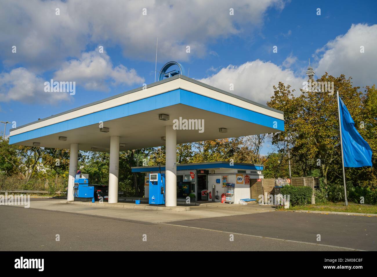 AraL Tankstelle, AVUS, Westend, Charlottenburg, Berlin, Deutschland Stock Photo