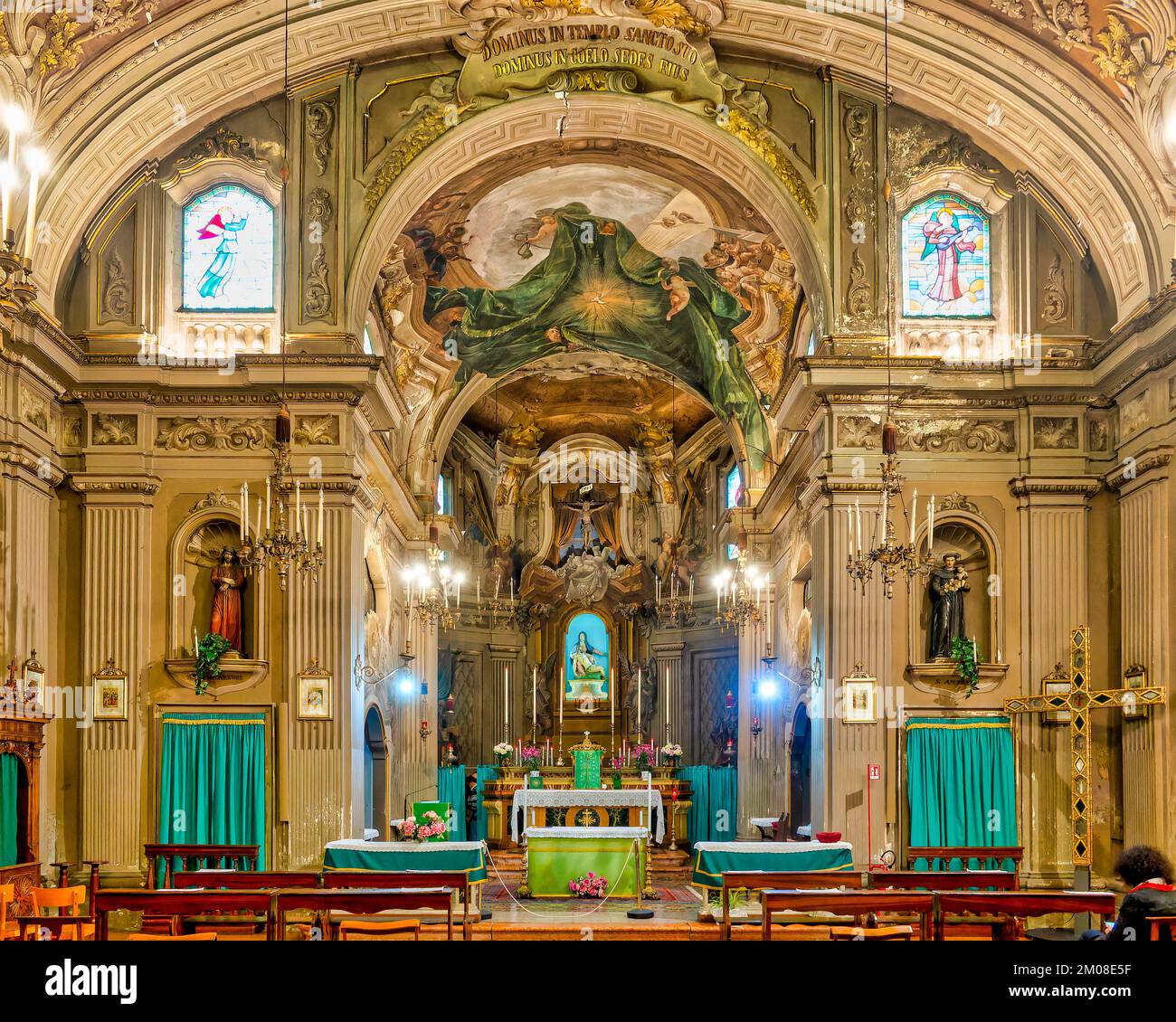 Interior of the Church of Santa Maria del Suffragio, Ferrara, Italy Stock Photo