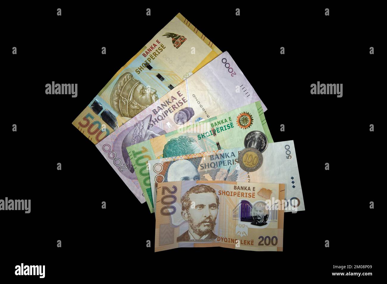 Lek Banknotes Of The Albanian Currency In 200 500 1000 2000 And lek-banknotes-of-the-albanian-currency-in-200-500-1000-2000-and