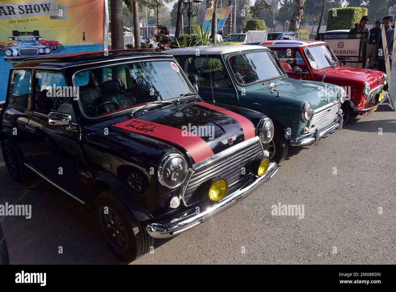 Peshawar. 4th Dec, 2022. Vehicles are displayed at the Vintage and