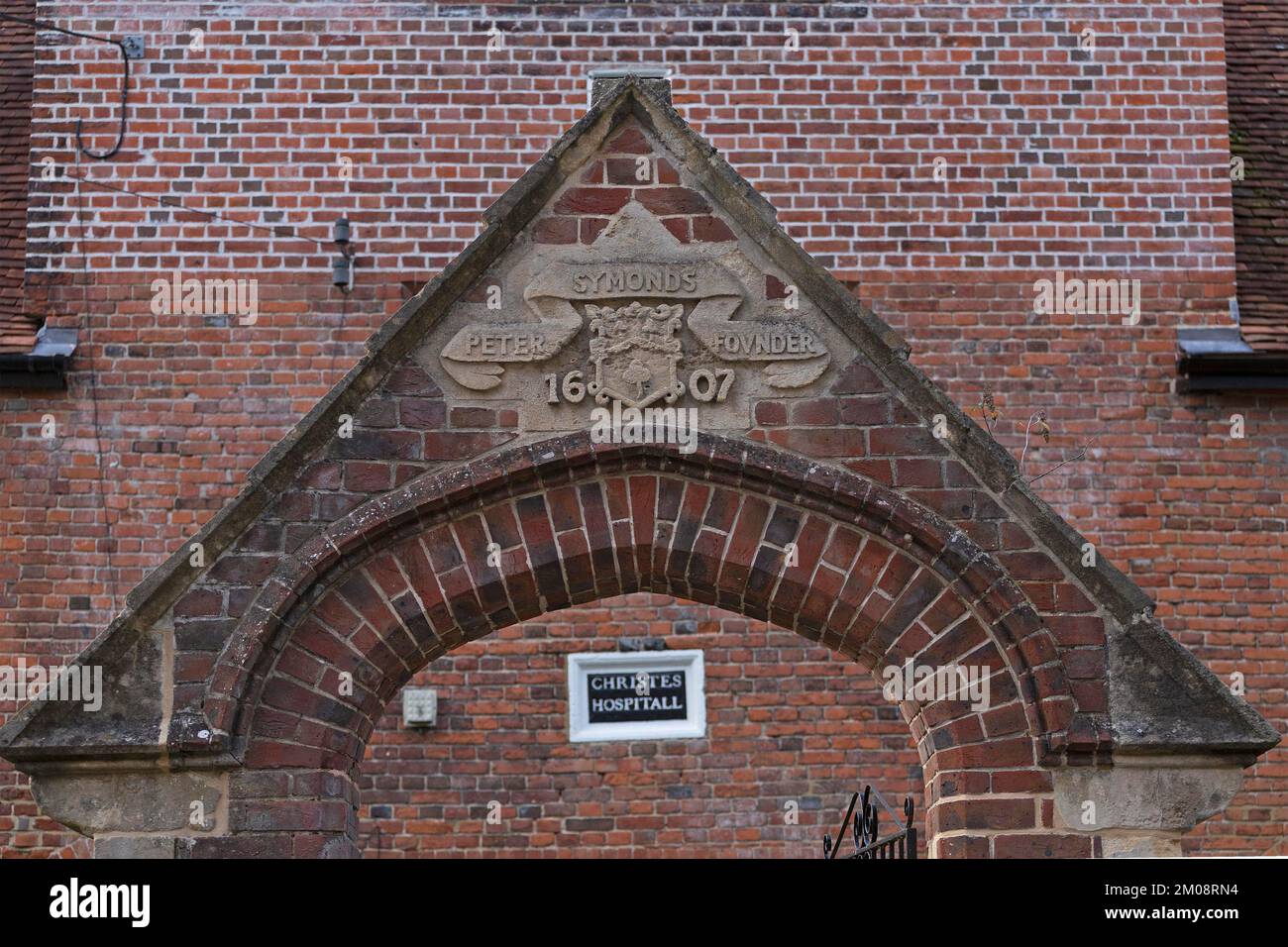 Entrance portal, Christs Hospital, Winchester, Hampshire, England