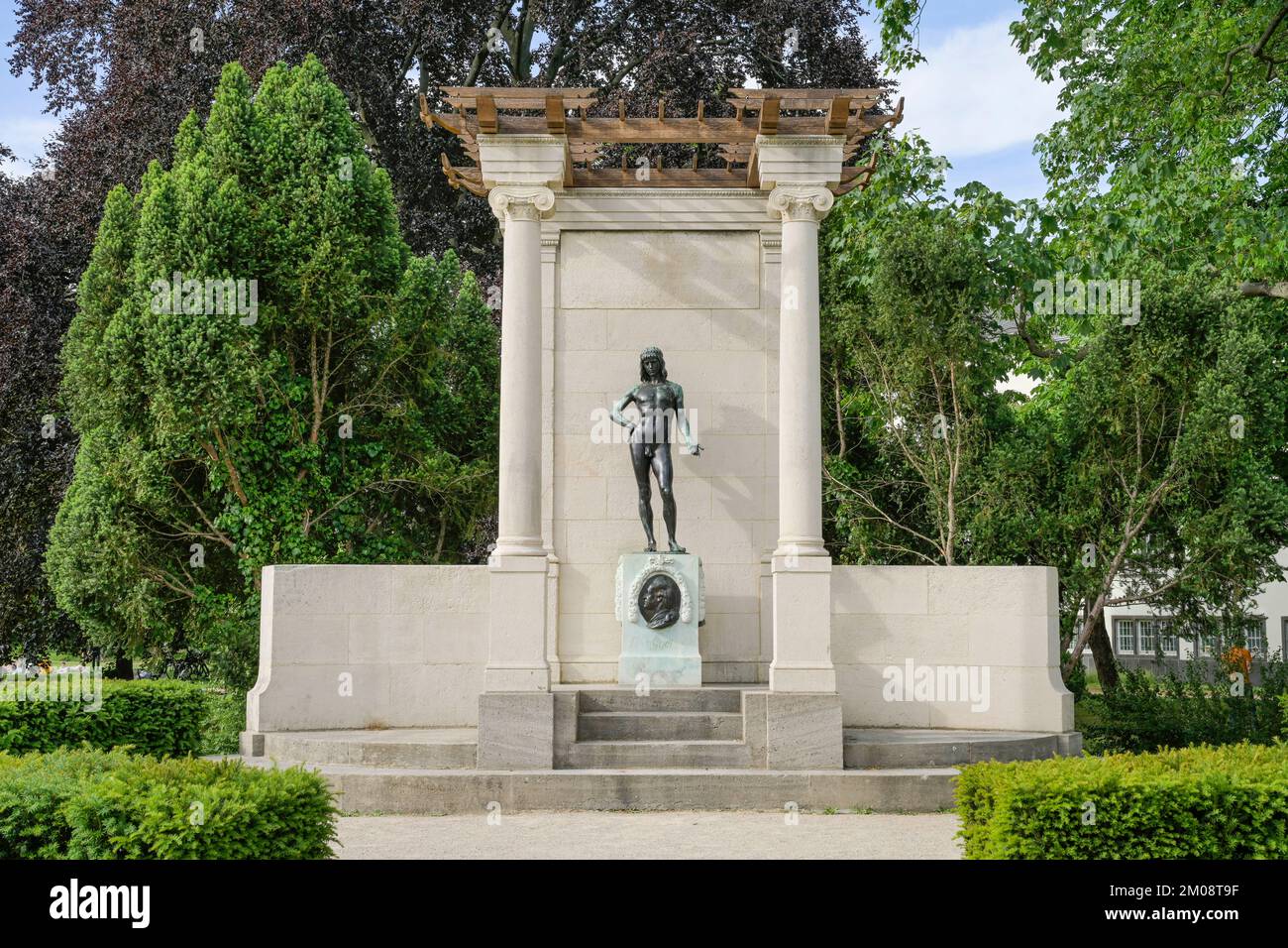 Goethedenkmal, Herrngarten, Darmstadt, Hessen, Deutschland Stock Photo