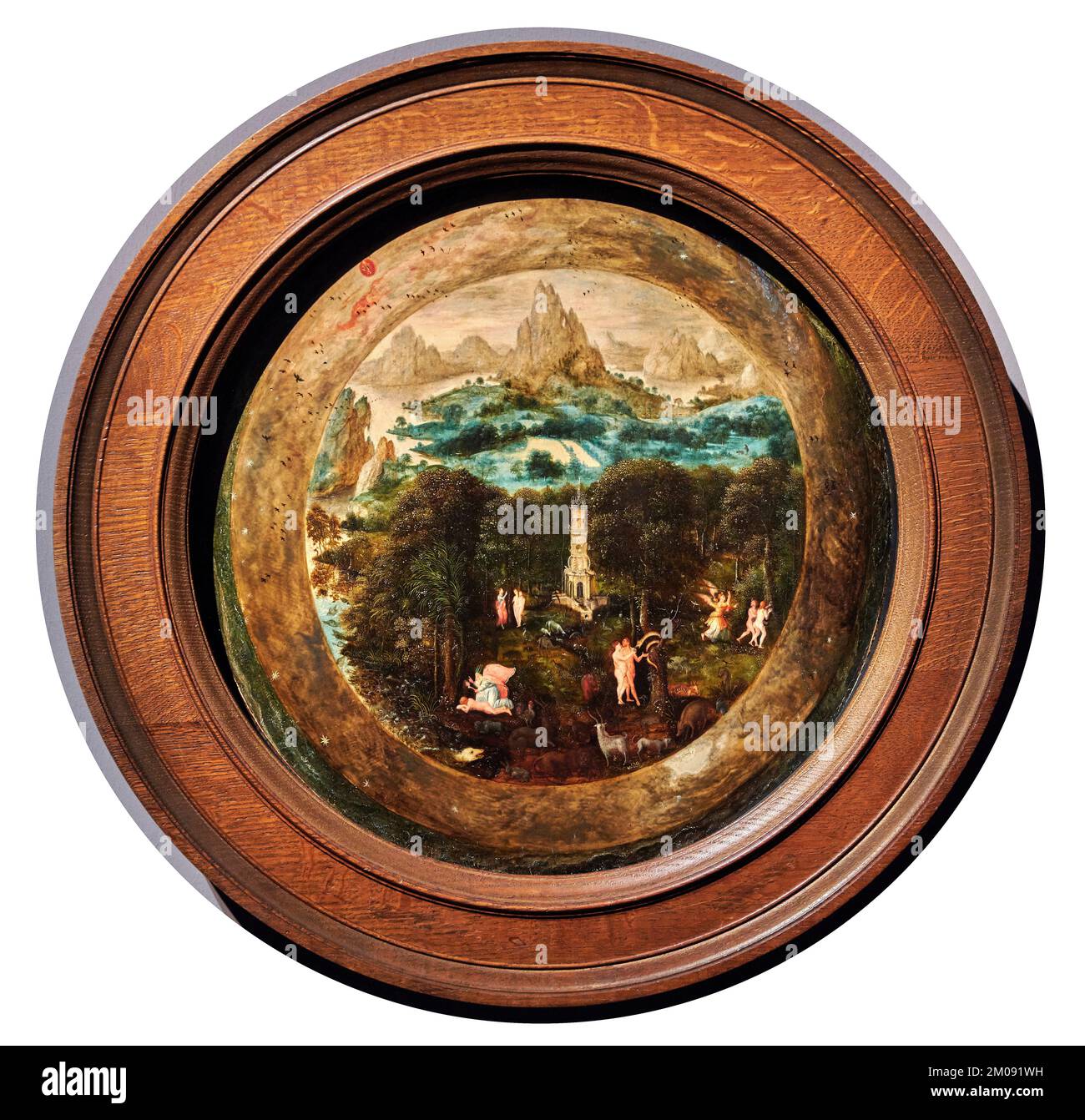 Paradiso terrestre  - olio su tavola  - Herri met de Bles detto il Civetta - 1550   - Amsterdam, Rijksmuseum Stock Photo