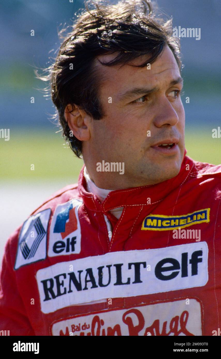 Patrick Tambay fra Renault RE50 Portrait During The 1984 F1 World 