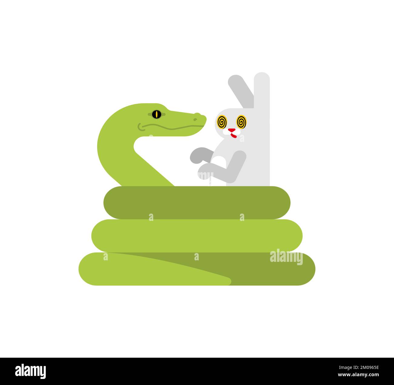 Cartoon snake rabbit hi-res stock photography and images - Alamy