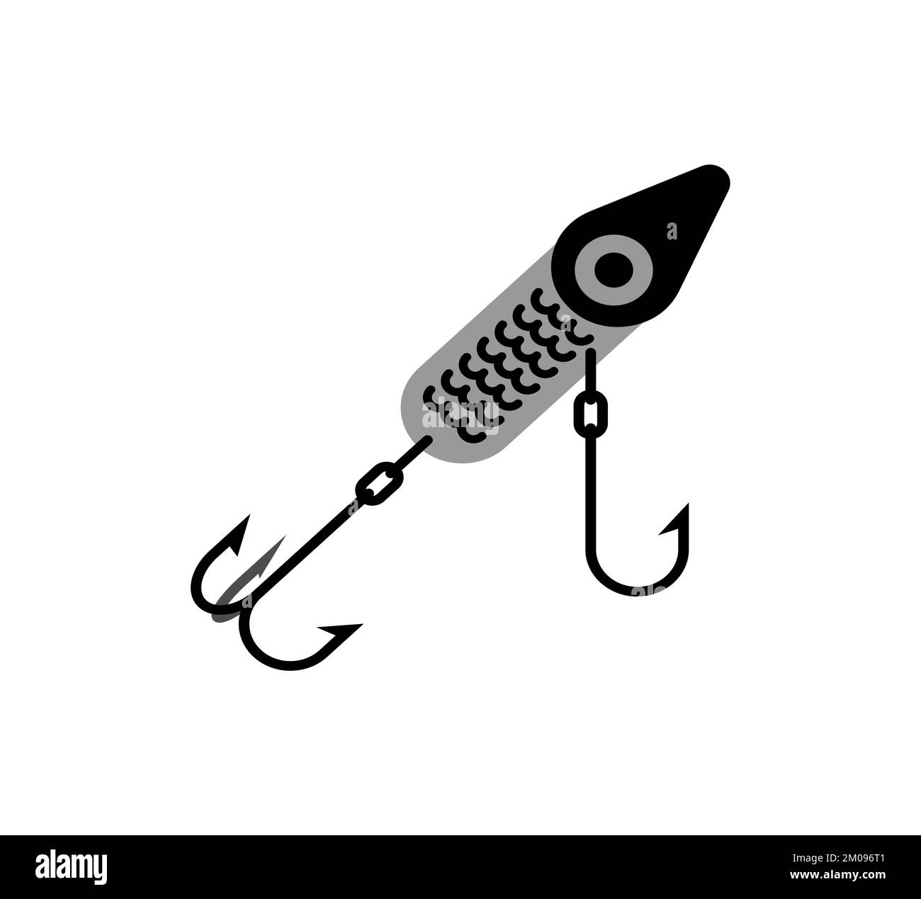 Spinner fishing tackle. Vector illustration. Accessory for fishing Stock Vector