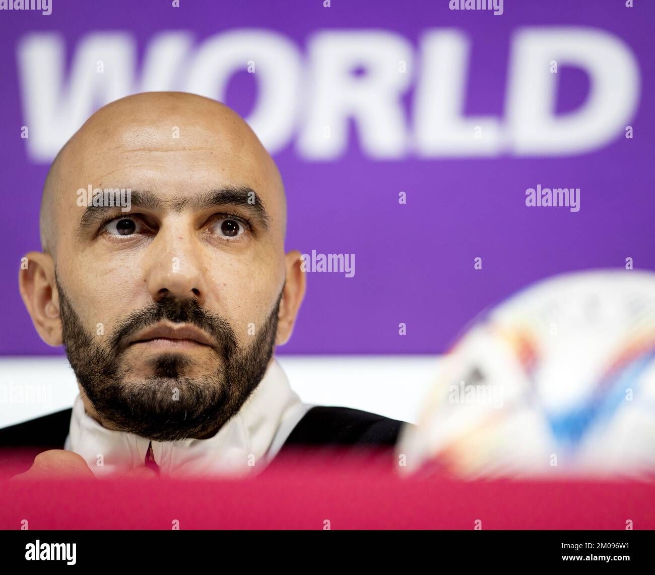 Doha, Qatar. 05th Dec, 2022. DOHA Coach Hoalid Regragui during a