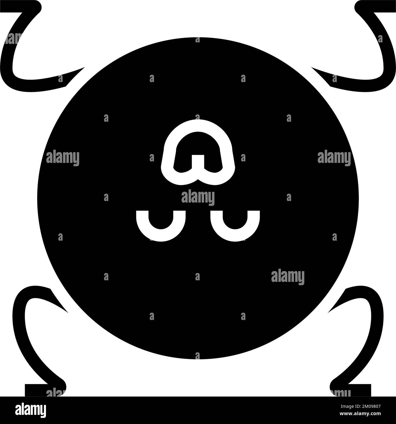 circle geometric character glyph icon vector illustration Stock Vector ...