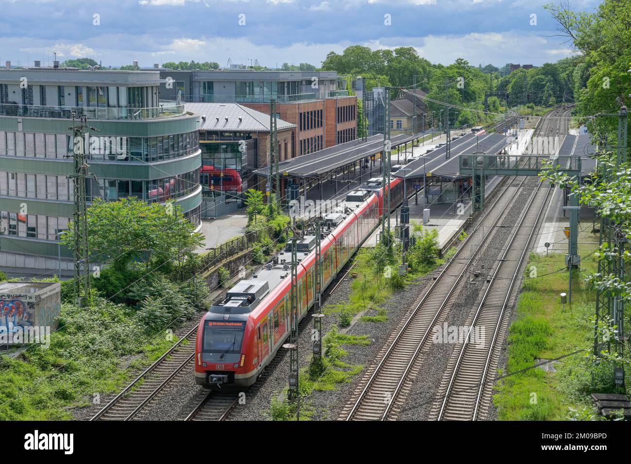 Bahnhof Römisches Theater, Mainz, Rheinland-Pfalz, Deutschland Stock Photo