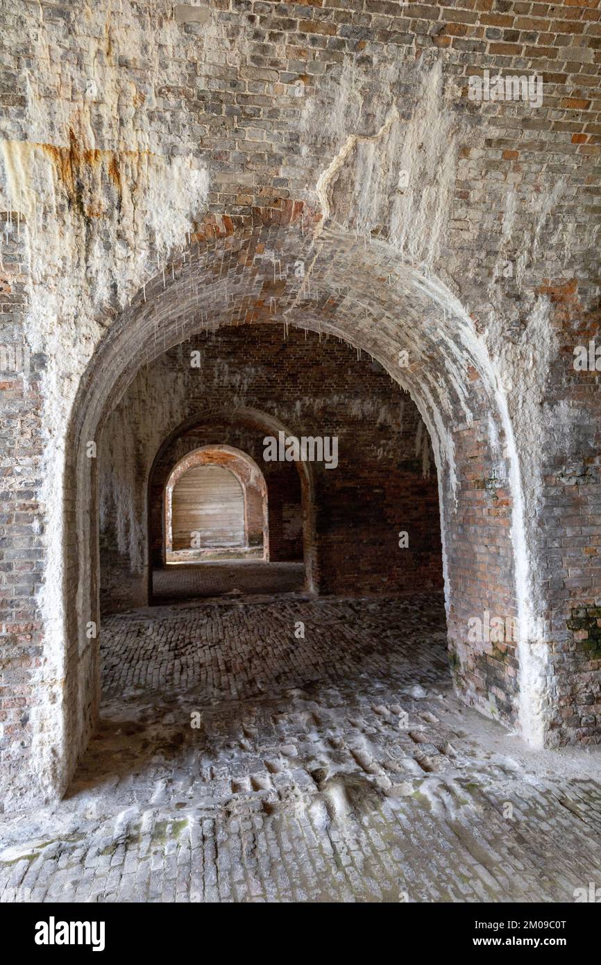 Casemates In Fort Alabama United States A Historic American Fort