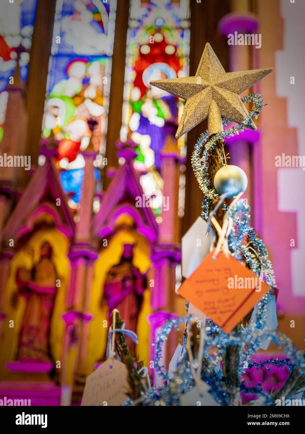 Christmas tree topper ( angels and Christmas stars ) at the annual