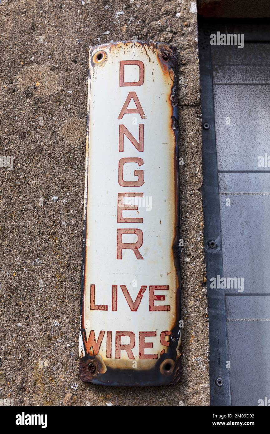 Danger Sign live wires