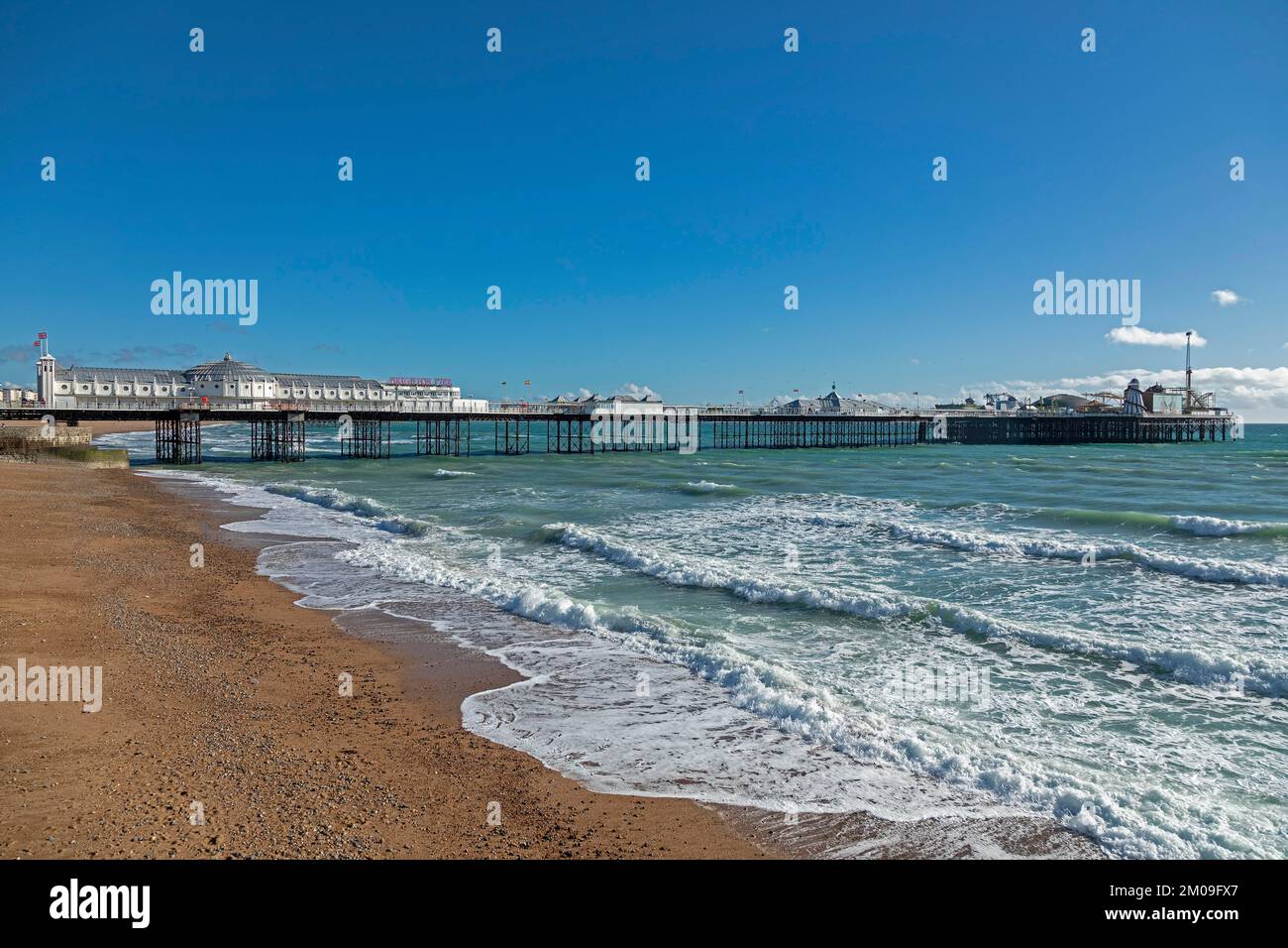 Palace Pier, Brighton, England, United Kingdom, Europe Stock Photo