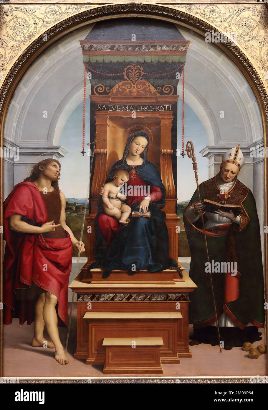 The Ansidei Madonna by Italian Renaissance painter Raphael at the