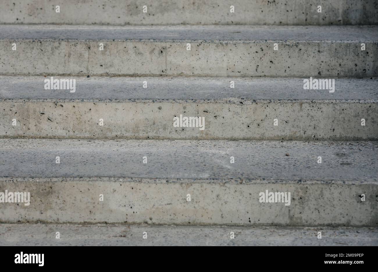Concrete stairway. Gray cement steps Stock Photo