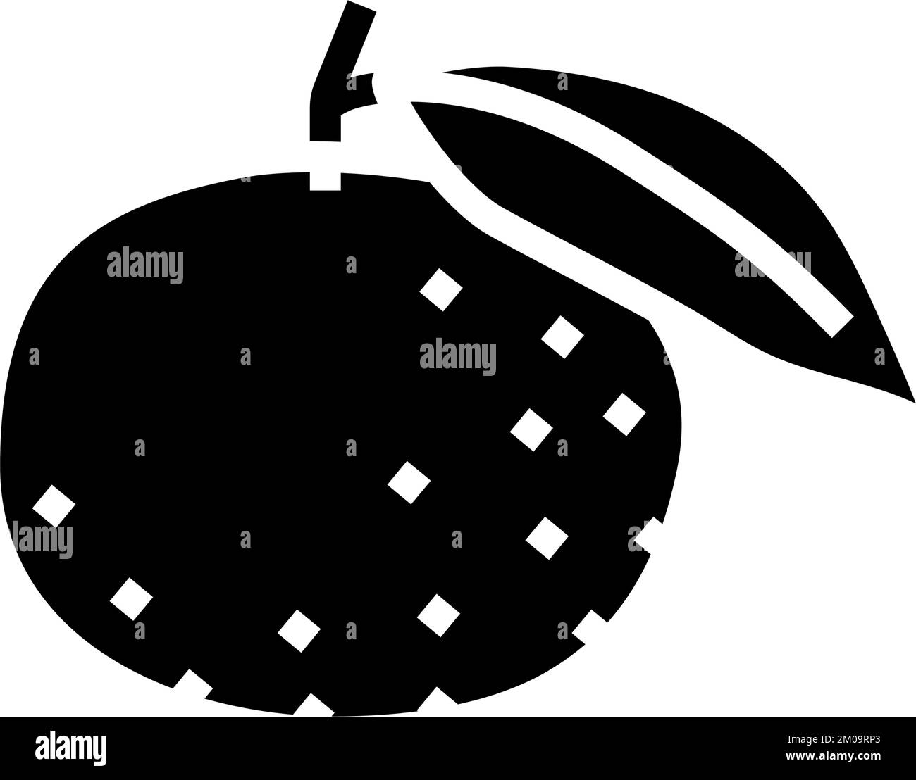 mandarin orange glyph icon vector illustration Stock Vector Image & Art