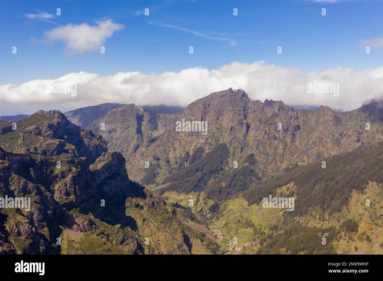 Picturesque drone view green mountains hi-res stock photography and ...