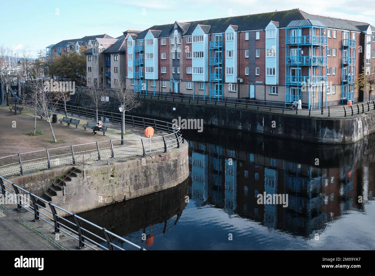 Modern houses in the Maritime Quarter, Swansea Stock Photo Alamy