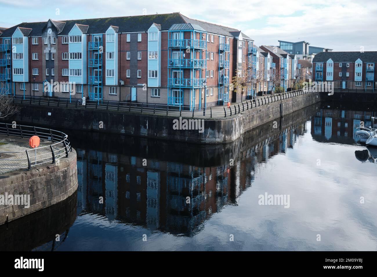 Modern houses in the Maritime Quarter, Swansea Stock Photo Alamy